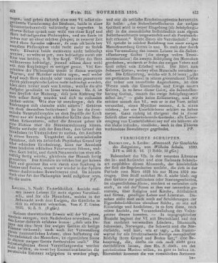 Schulz, W.: Almanach für Geschichte des Zeitgeistes. Darmstadt: Leske 1830