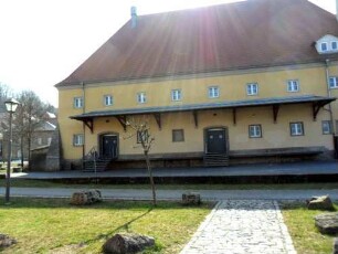 Stadtbild - Hafen-Schwarzenberger Lagerhaus von Süden über Traufseite