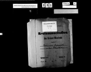 Deichpolizeiliche Angelegenheiten im Amte Schmallenberg Bd.1