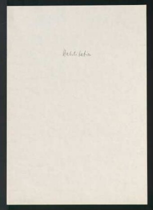 Habilitation
