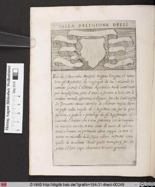 DELLA RELIGIONE DELLI [APOSTOLINI].