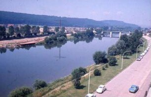 Oberesslingen, Wehranlage, flussabwärts