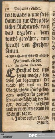 Paßions-Lieder.