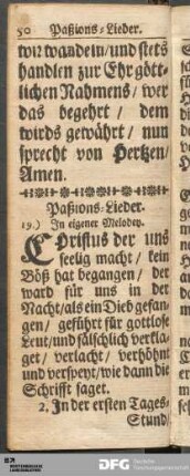 Paßions-Lieder.