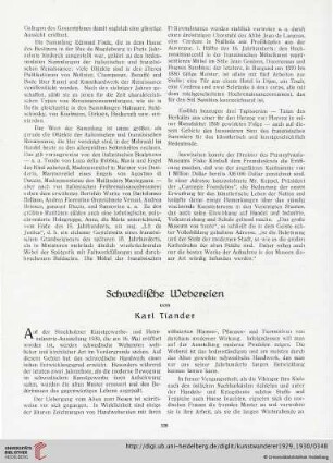 11/12: Schwedische Webereien