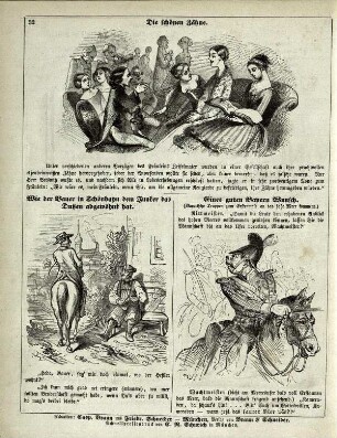 "Die schönen Zähne" "Wie der Bauer in Schönhayn dem Junker das Dutzen abgewöhnt hat" "Eines guten Bayern Wunsch"