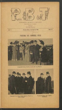 Partida del general Roca - [Fotografías]