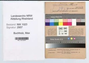 Entnazifizierung Max Buchholz , geb. 15.08.1900 (Steuerinspektor)