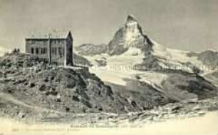 Der Gipfel des schweizerischen Gornergrat, mit Hotel