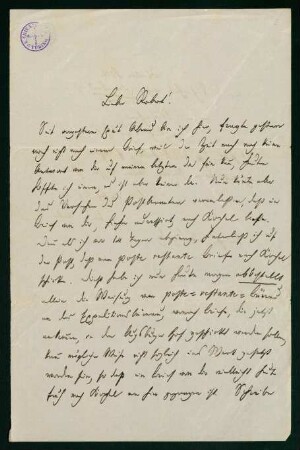 Brief vom 23. August 1869