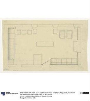 Wohn- und Esszimmer, Grundriss Variante (Auftrag Götsch, Musikheim)