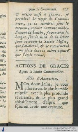 Actions De Graces