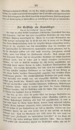 455-465 Der Geistliche als Staatsbürger : zweiter Artikel