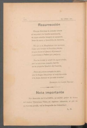 Nota importante