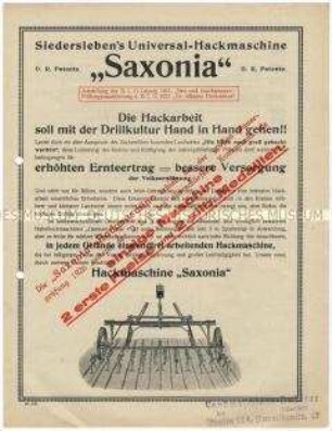 Universal-Hackmaschine "Saxonia"