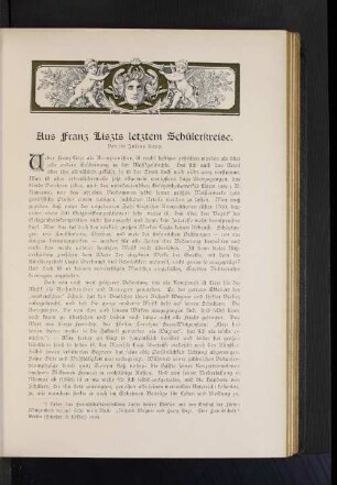 Aus Franz Liszts letztem Schülerkreise