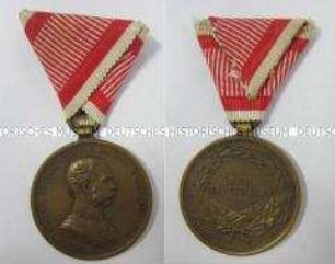 Ehren-Denkmünze für Tapferkeit in Bronze, 4. Modell, Doppelmonarchie Österreich-Ungarn