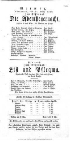 Die Abentheuernacht