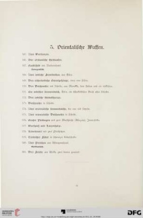 5. Orientalische Waffen (Nr. 565-581)