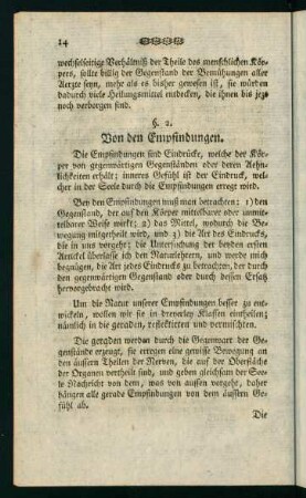 14-44, §2. Von den Empfindungen
