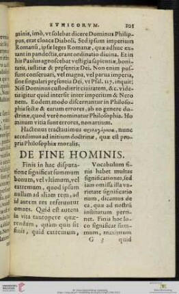 De Fine Hominis