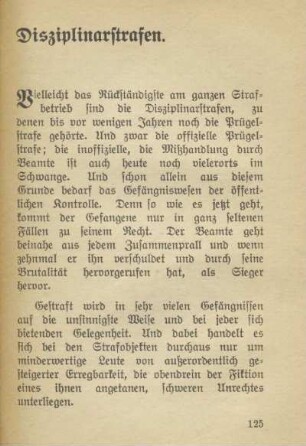 Disziplinarstrafen