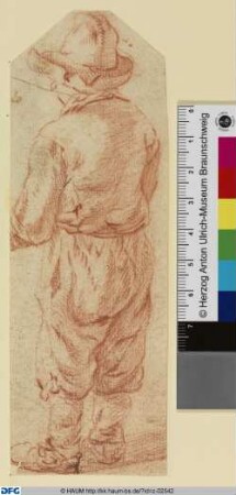 Stehender Hirtenknabe von hinten