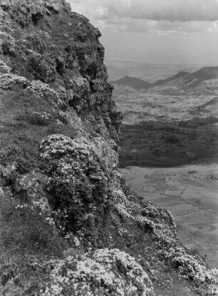 Felsformation : Felsformation in der Scio-Hochfläche des abessinischen Hochlandes