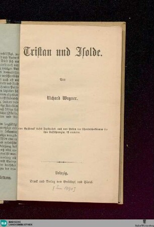 Tristan und Isolde