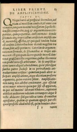 De Amplificatione. Caput XV.