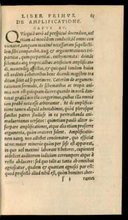 De Amplificatione. Caput XV.