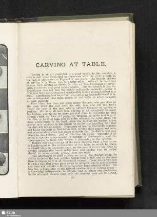 Carving at table