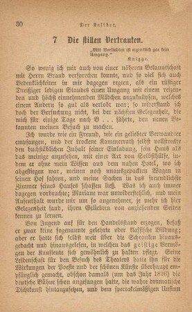 7. Die stillen Vertrauten