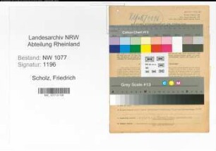 Entnazifizierung Friedrich Scholz , geb. 05.10.1893 (Polizist)