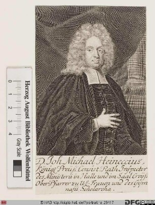 Bildnis Johann Michael Heineccius (eig. Heinecke)