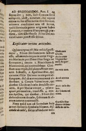 69-93, Explicatur tertius Articulus. - Explicatur octavum Articulus.
