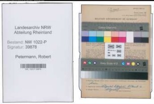Entnazifizierung Robert Petermann , geb. 11.05.1905 ()