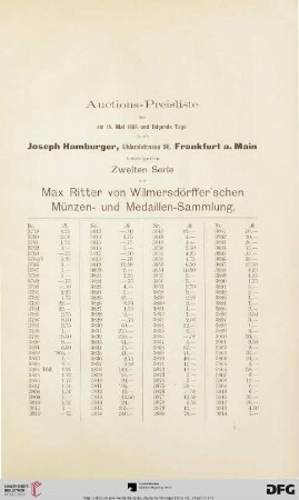 Preisliste