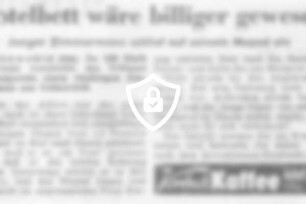 Hotelbett wäre billiger gewesen