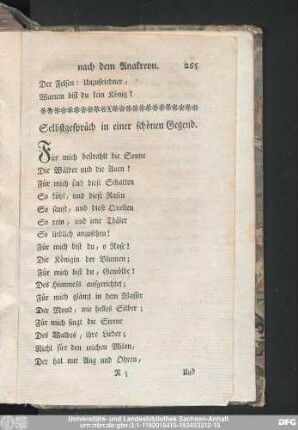 Selbstgespräch in einer schönen Gegend.