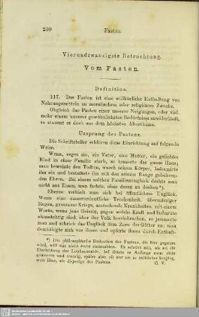 Vierundzwanzigste Betrachtung. Vom Fasten