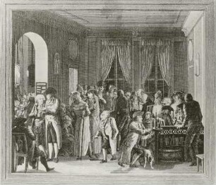 Bürgerleben um 1800, Kaffeestube in Leipzig