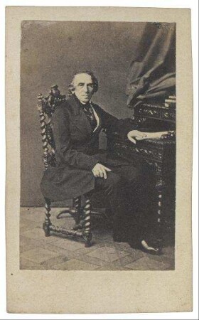 Reproduktion einer Photographie von Giacomo Meyerbeer (1791-1864)