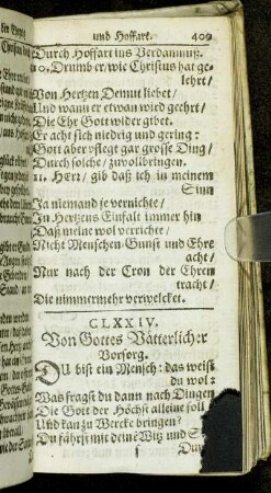 Von Gottes Väterlicher Vorsorg.
