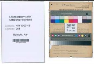 Entnazifizierung Karl Von Rumohr , geb. 27.12.1900 (Verw.Jurist)