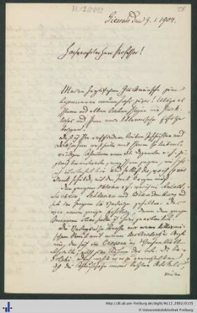 Brief vom 09.01.1904.