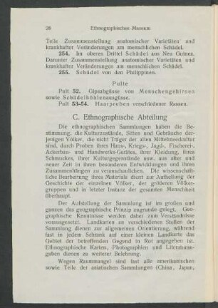 C. Ethnographische Abteilung