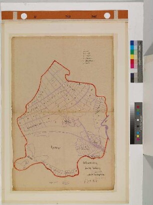 Die Gemeinemarkung Sande-Lohbrügge um 1800 nach der Verkoppelung
