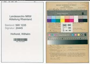 Entnazifizierung Wilhelm Holhorst , geb. 01.04.1901 (Bergingenieur)