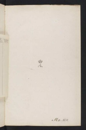Francke, Major: Zeichnungen militärischer Befestigungen. Projektiert von Francke, gestochen von Henry, Unteroff. d. Ingenieur-Corps, 18. Jh. 54. Taf. mit kol. Zeichnungen. : Vorsatzblatt mit alter Signatur und Besitzstempel König Antons. Blattrückseite mit Besitzstempel der Sächsischen Landesbibliothek Dresden und der Zentralen Kunstbibliothek Dresden. Feder/Papier. 42,1 x 26,4 cm.